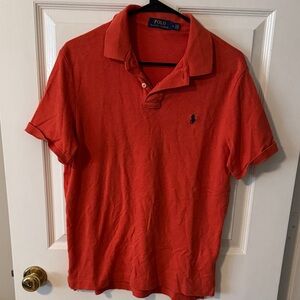 Polo by Ralph Lauren orange Short Sleeve Polo with Navy Pony